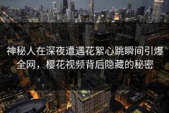 神秘人在深夜遭遇花絮心跳瞬间引爆全网，樱花视频背后隐藏的秘密