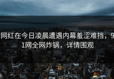 网红在今日凌晨遭遇内幕羞涩难挡，91网全网炸锅，详情围观