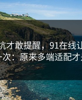 我踩过坑才敢提醒，91在线让我最破防的一次：原来多端适配才是核心
