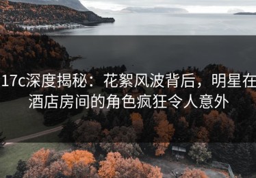 17c深度揭秘：花絮风波背后，明星在酒店房间的角色疯狂令人意外
