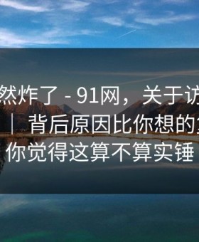 群里突然炸了 - 91网，关于访问异常的说法 ｜ 背后原因比你想的复杂？！你觉得这算不算实锤