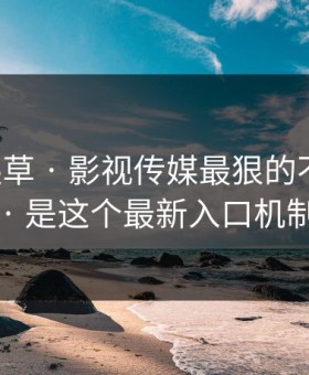 17c一起草 · 影视传媒最狠的不是内容 · 是这个最新入口机制