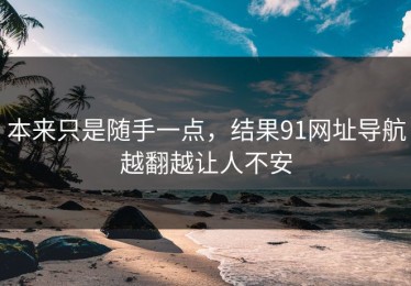 本来只是随手一点，结果91网址导航越翻越让人不安